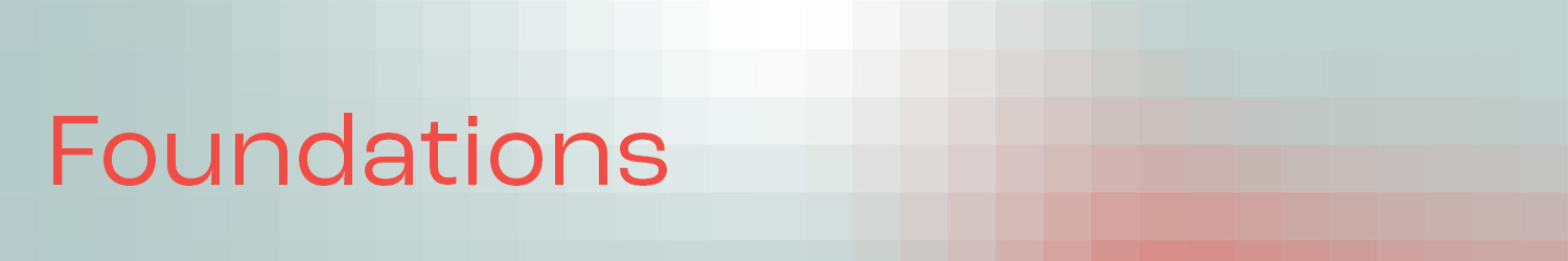 Banner with the word "Foundations" introducing the basics of Life Cycle Assessment