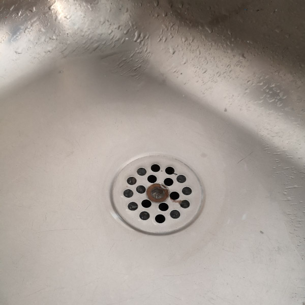 Sink drain representing water systems requiring life cycle assessment LCA for sustainable decision-making